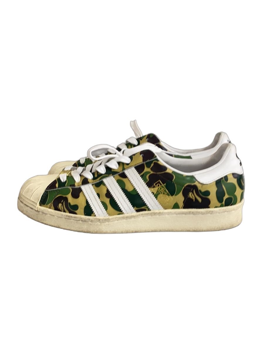 【中古】adidas◆SUPER STAR 80S BAPE_スーパースター 80S ア ベイシング エイプ/28cm/GRN【シューズ】｜2ｎｄ STREET 店