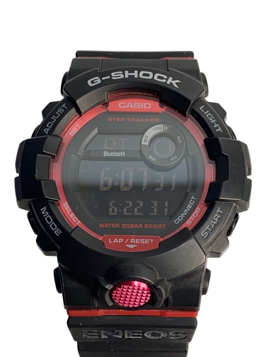 【中古】CASIO◆石英ウオッチ・G-SHOCK/デジタル/天然ゴム/BLK/BLK【服飾雑貨他】