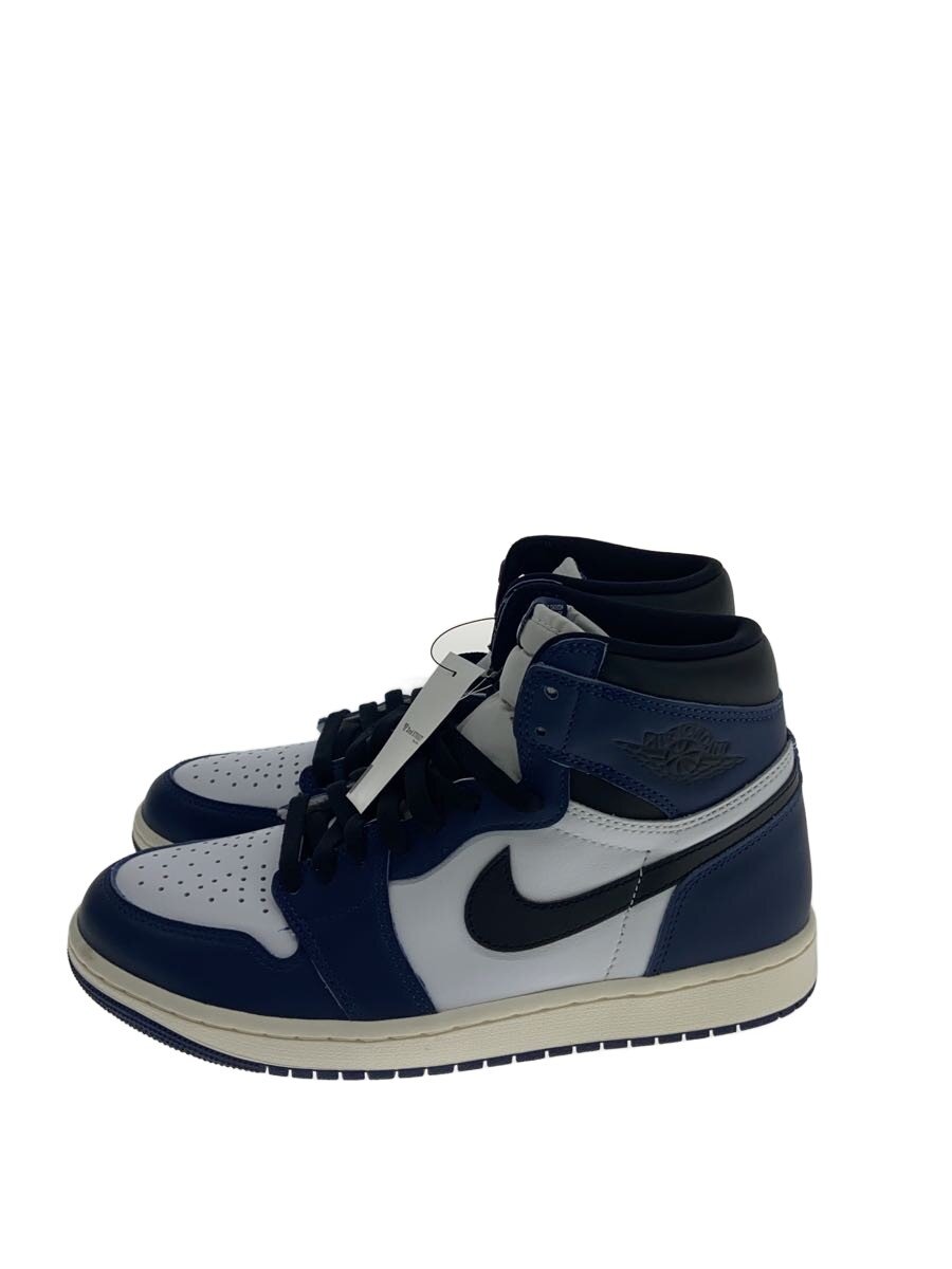【中古】NIKE◆AIR JORDAN 1 RETRO HIGH OG_エア湖 ジョーダン 1 HIGH OG/27珊/NVY【シューズ】