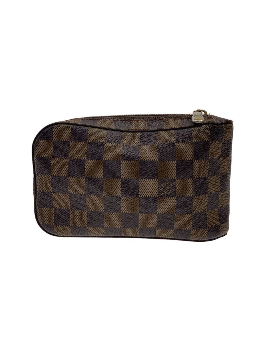 【中古】LOUIS VUITTON◆ジェロニモス_ダミエ・エベヌ/PVC/BRW/N51994【御徒面子】