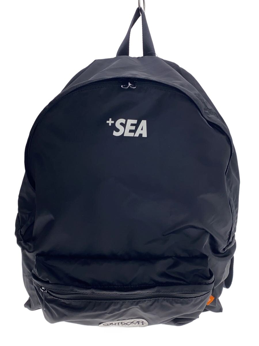 【中古】WIND AND SEA◆背嚢/--/BLK/無地【御徒面子】