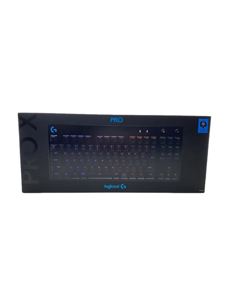 【中古】Logicool◆キーボード PRO X Gaming Keyboard G-PKB-002 青軸 [ブラック]【パソコン】