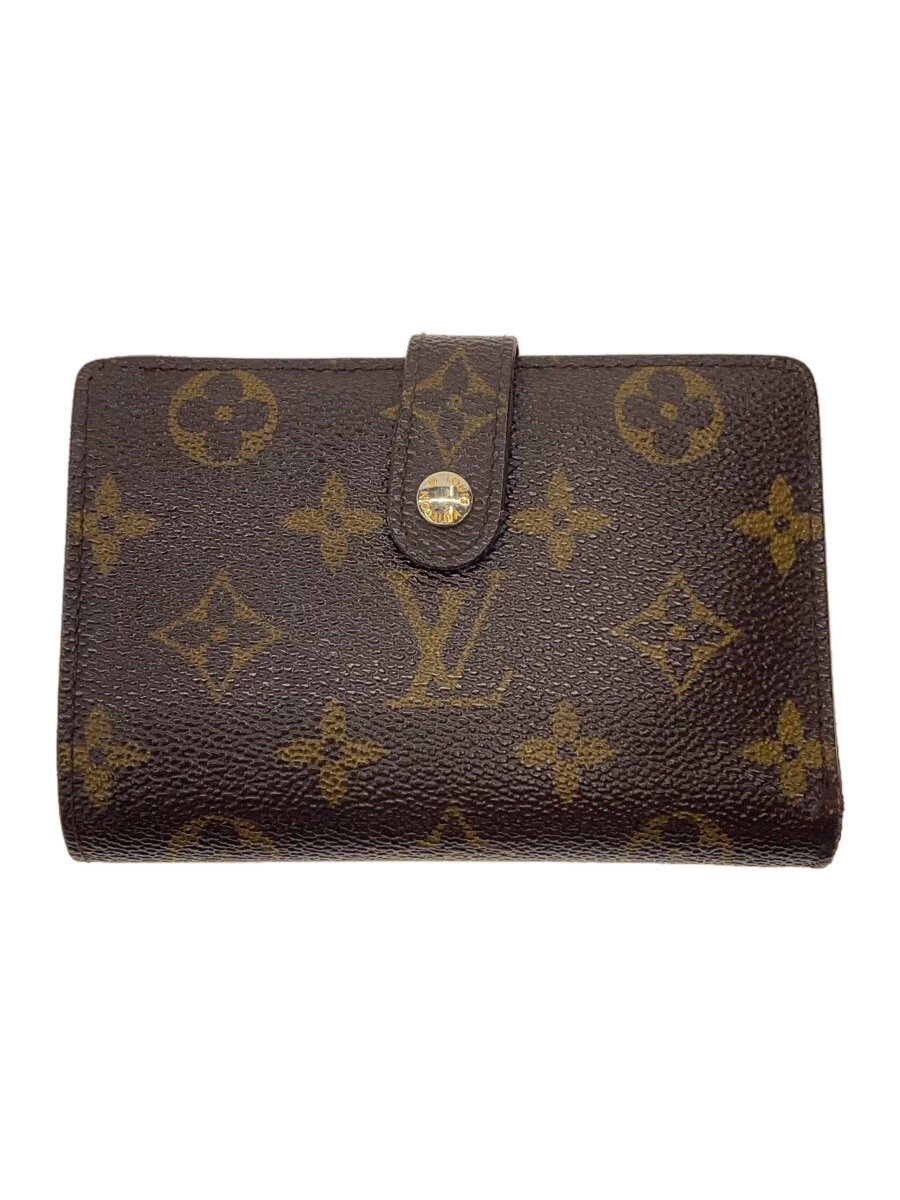 【中古】LOUIS VUITTON◆ポルト・フォイユ・ヴィエノワ_モノグラム・キャンバス_BRW/PVC/BRW/メンズ【服飾雑貨他】