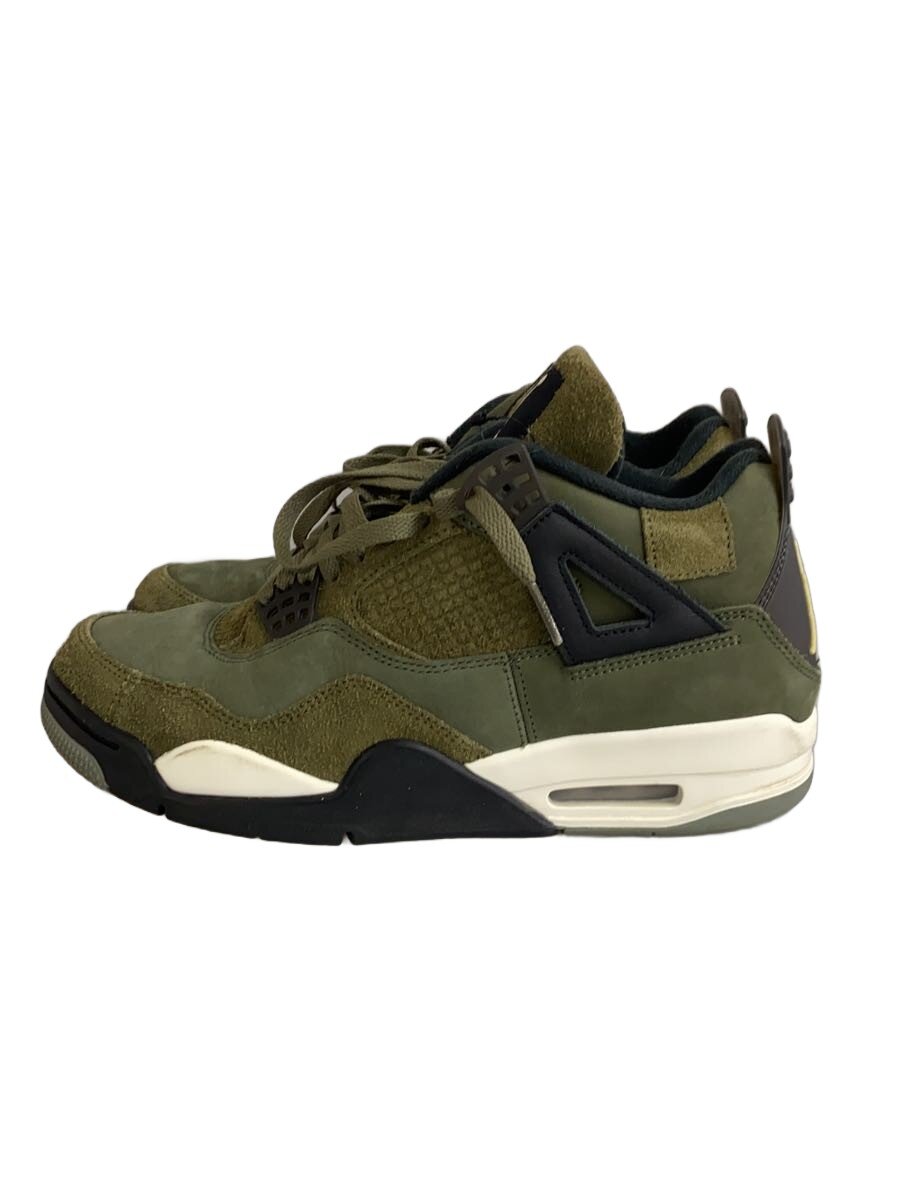 【中古】NIKE◆AIR JORDAN 4 RETRO_エアジョーダン 4 レトロ/27.5糎/KHK【シューズ】