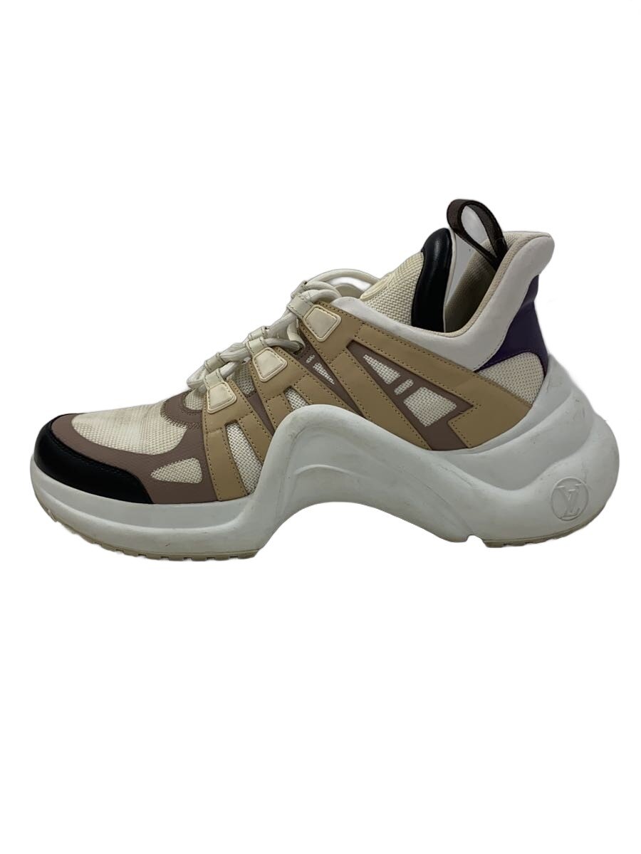 【中古】LOUIS VUITTON◆ハイカットスニーカー/42/BEG/履き口 外側に汚れ有り//【シューズ】｜2ｎｄ STREET 店