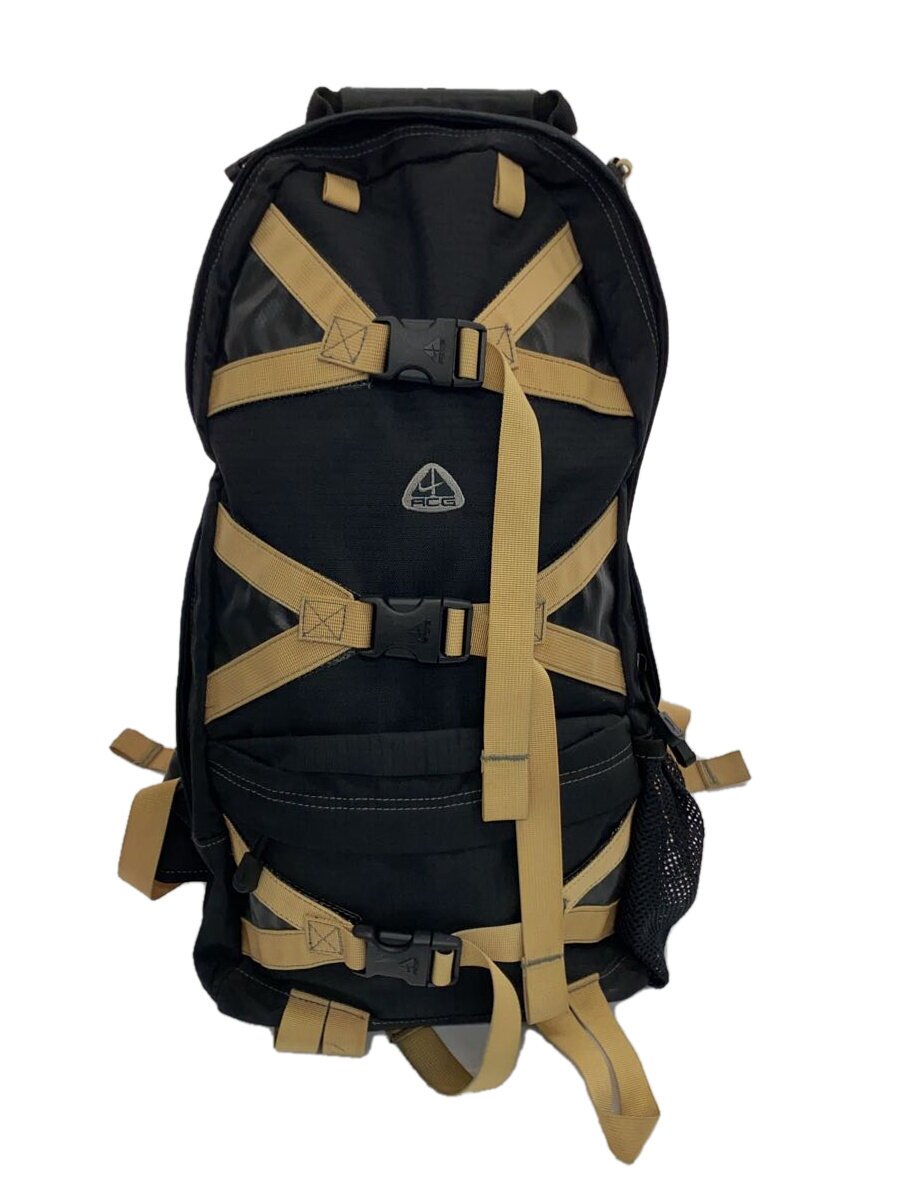 【中古】NIKE ACG◆背嚢/ナイロン/BLK/無地【御徒面子】