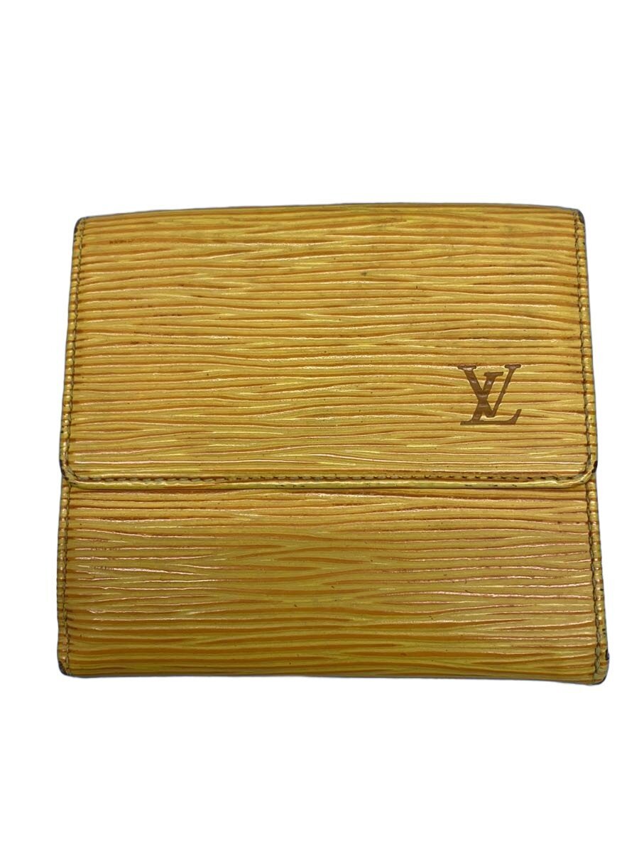 【中古】LOUIS VUITTON◆ポルト・モネ・ビエ・カルト・クレディ_エピ/レザー/ORN/メンズ【服飾雑貨他】