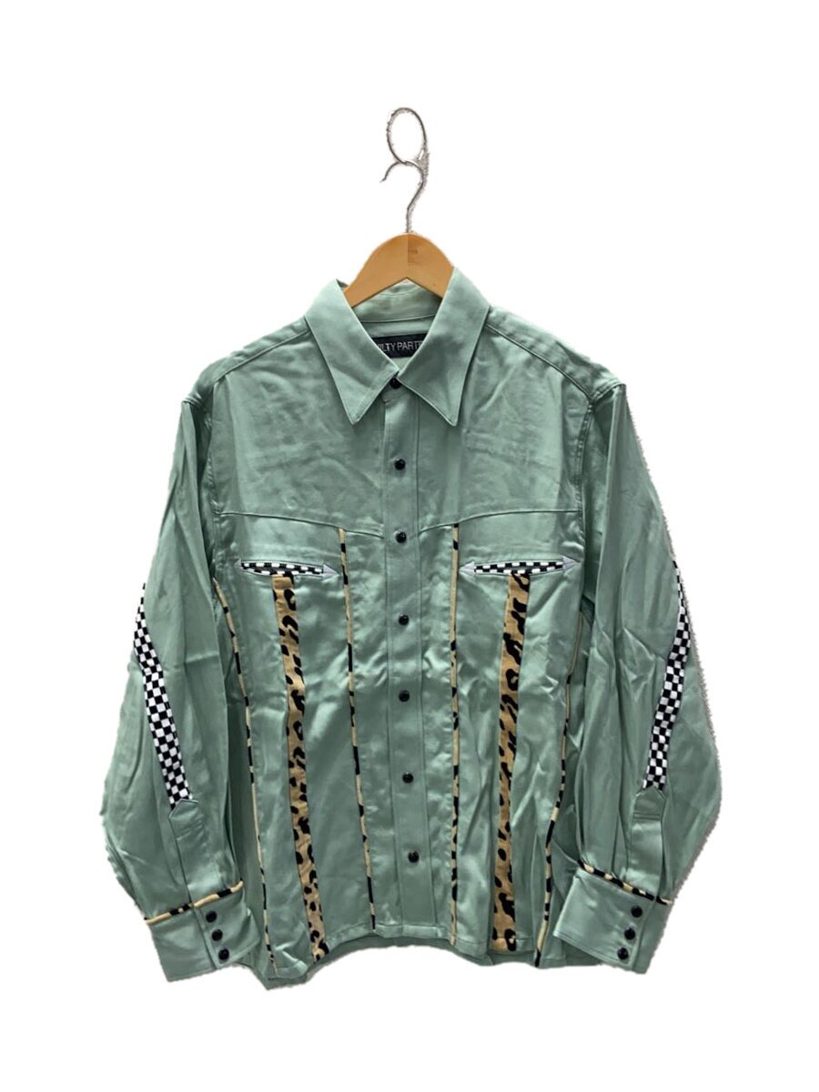 【中古】WACKO MARIA◆24AW/WESTERN SHIRT/L/S TYPE-3/MINT/長袖ティーシャツ/S/--/GRN/無地【メンズウェア】