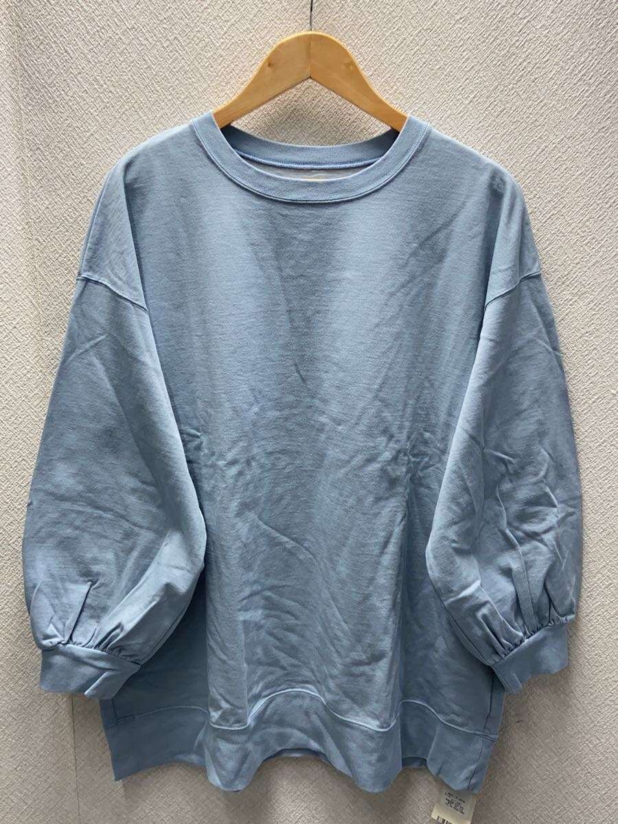 【中古】nest Robe◆デラベ天竺ルーズプルオーバー/トップス/FREE/綿織物/BLU/01251-1177【レディース御召しもの】