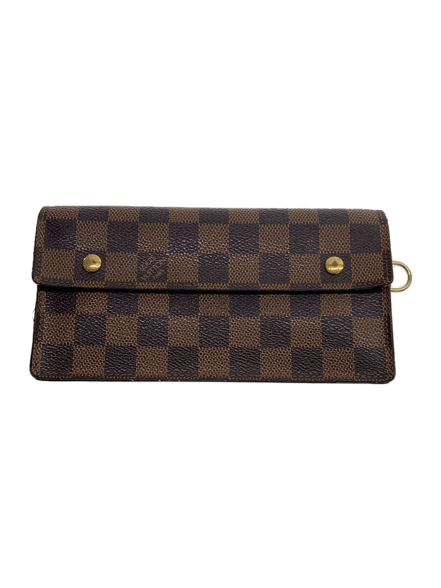 【中古】LOUIS VUITTON◆ポルト・フォイユ・アコルディオン_ダミエ・エベヌ_BRW/PVC/BRW/メンズ//【服飾雑貨他】｜2ｎｄ STREET 店 10,622円