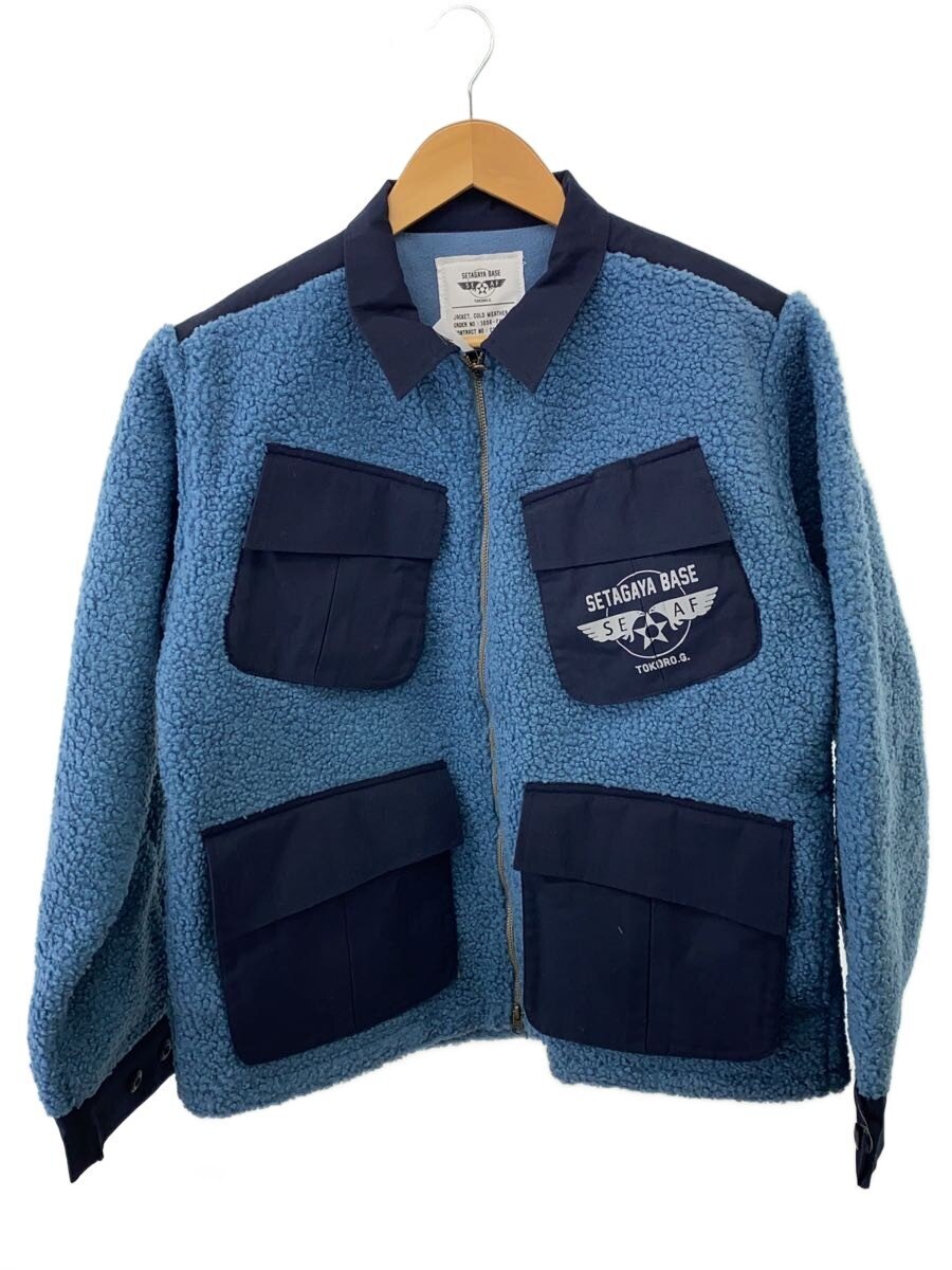 【中古】SETAGAYA BASE◆フリースジャケット/M/ポリエステル/BLU/無地/1056-FW-21【メンズウェア】｜2ｎｄ STREET 店
