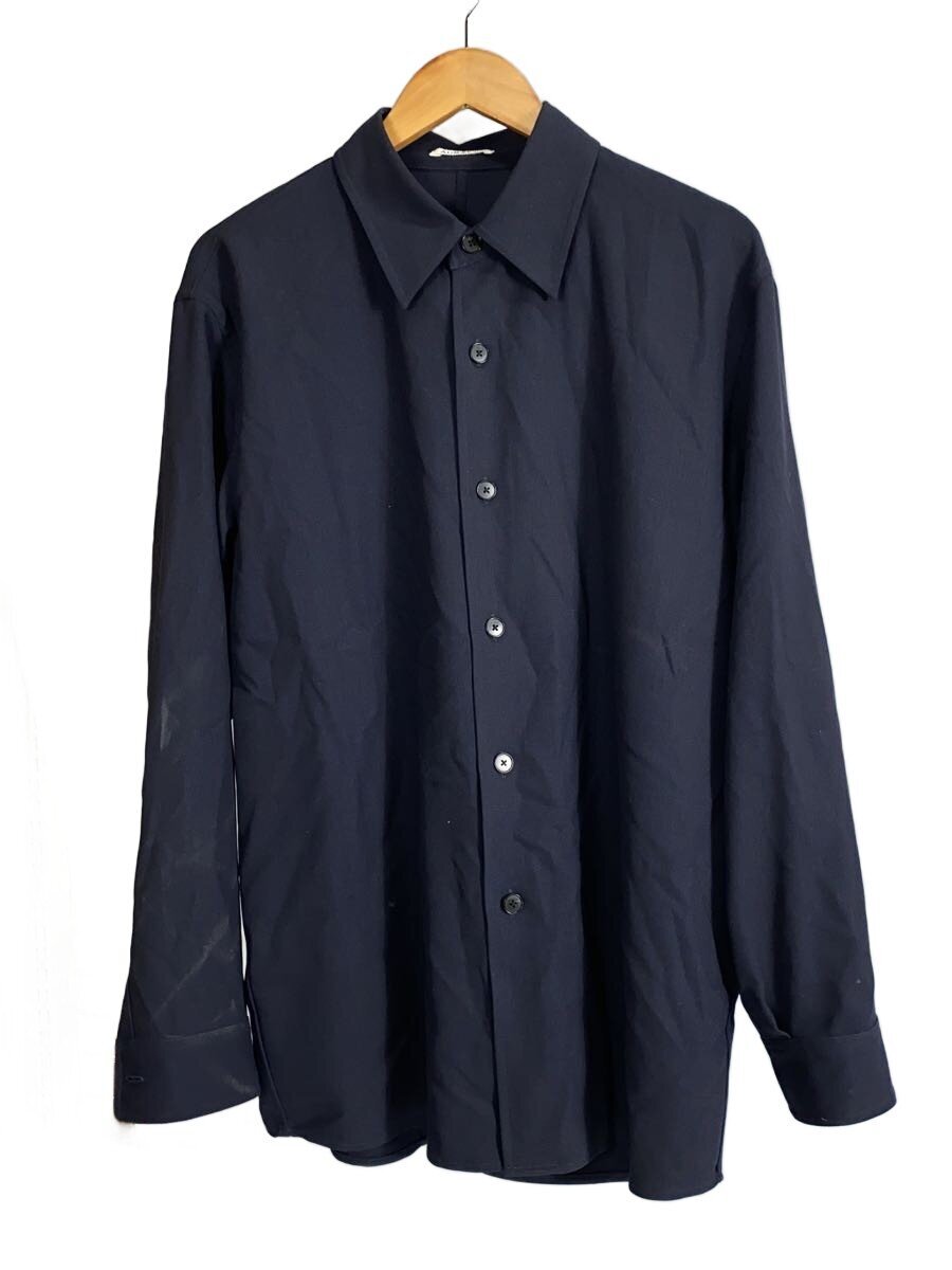 【中古】AURALEE◆長袖プルオーバー/4/羊毛/NVY/A24SS01KW【メンズウェア】