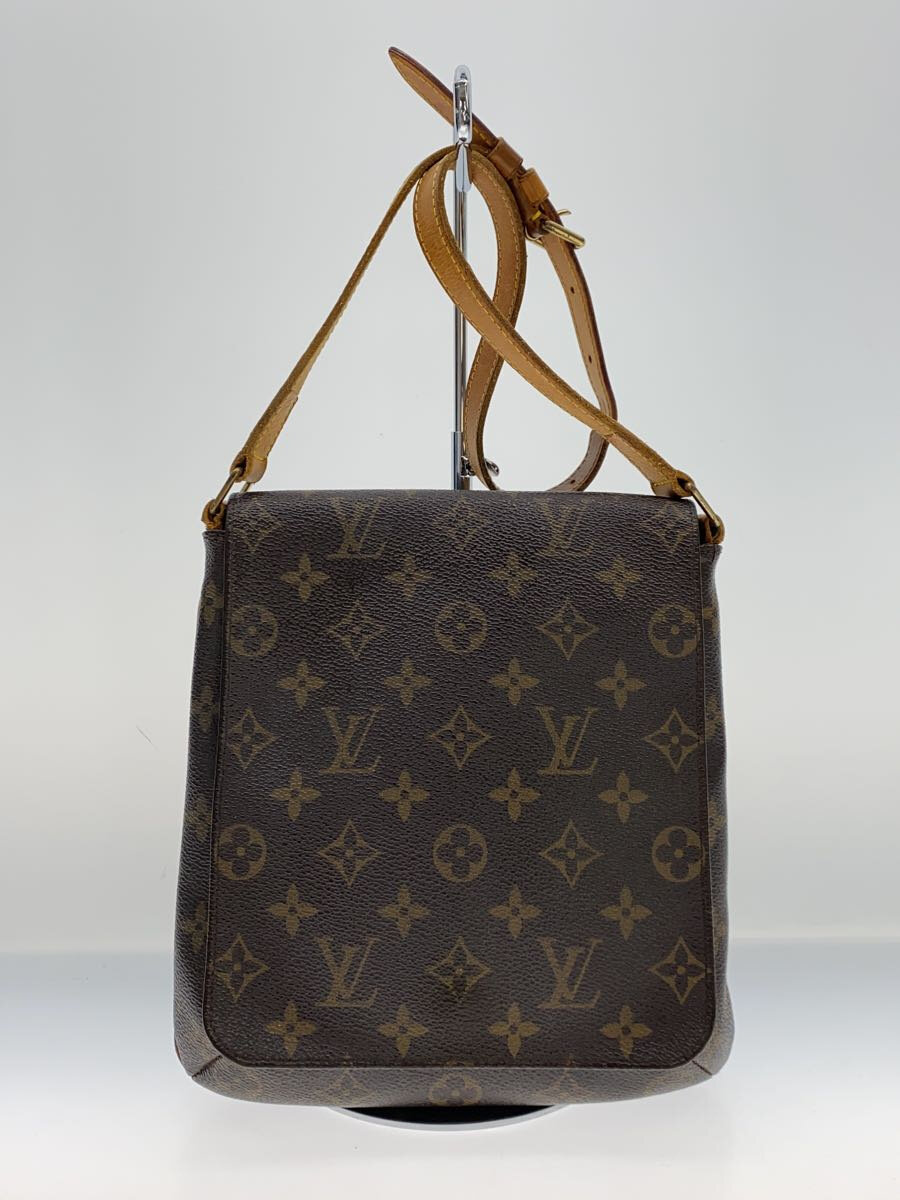 【中古】LOUIS VUITTON◆ミュゼット・サルサ_モノグラム・帆布_遊撃手肩先_BRW/PVC/BRW【御徒面子】