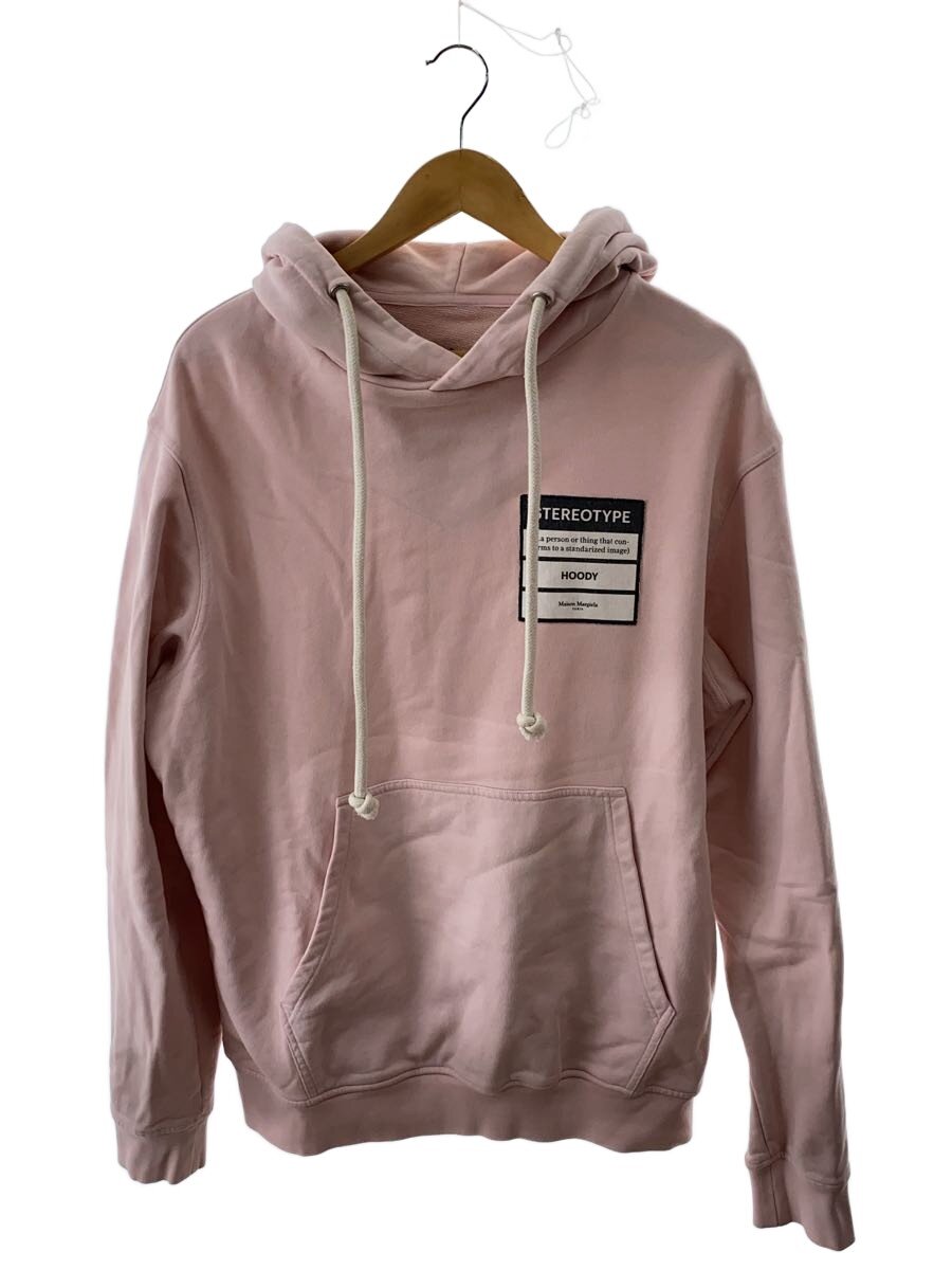 【中古】Maison Margiela◆STEREOTYPE HOODIE/パーカー/50/綿織物/PNK/無地/S50GU0132【メンズウェア】