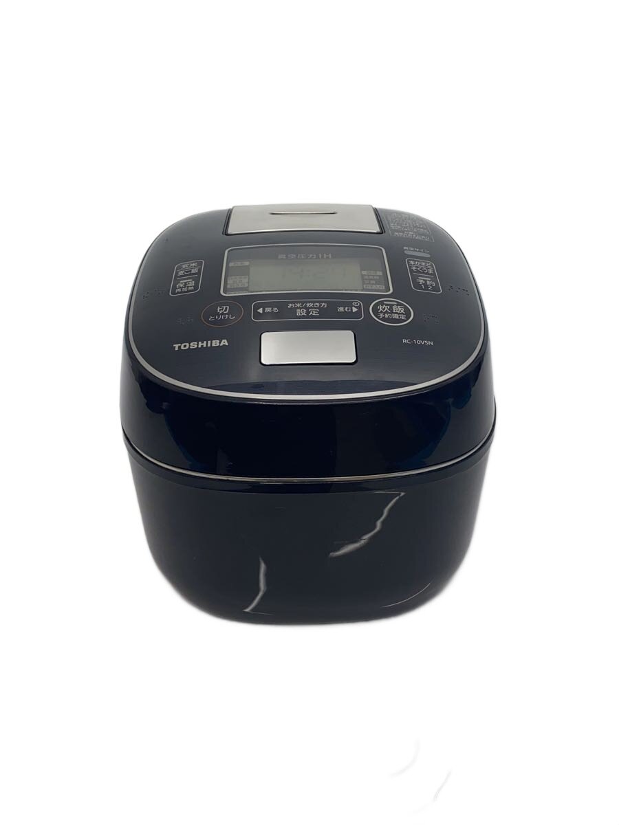 【中古】TOSHIBA◆炊飯器 無意味さ翦断応力IH RC-10VSN(L) [インディゴブルー]【家電・視覚性・オーディオ】