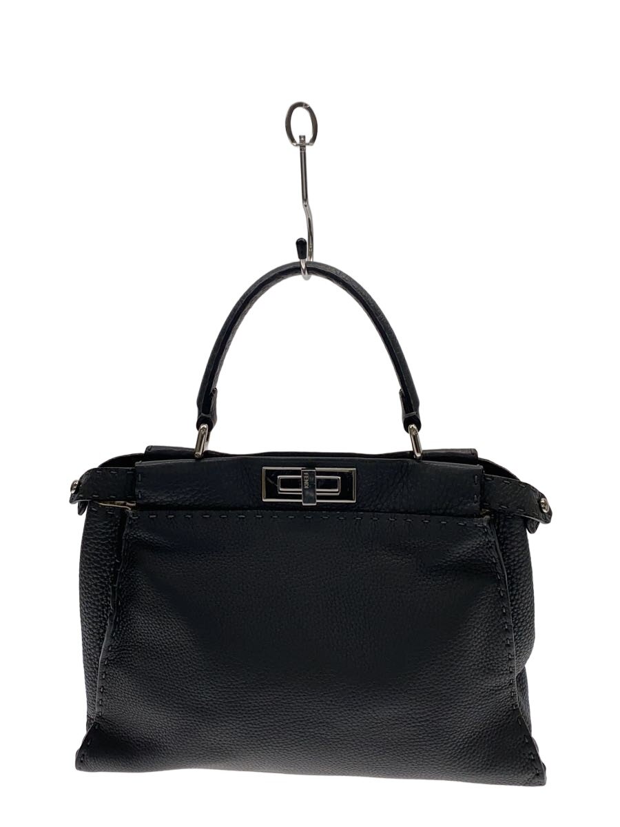 【中古】FENDI◆ピーカブー ハンドバッグ/レザー/BLK/無地/? NULL ?【バッグ】|2nd STREET 店