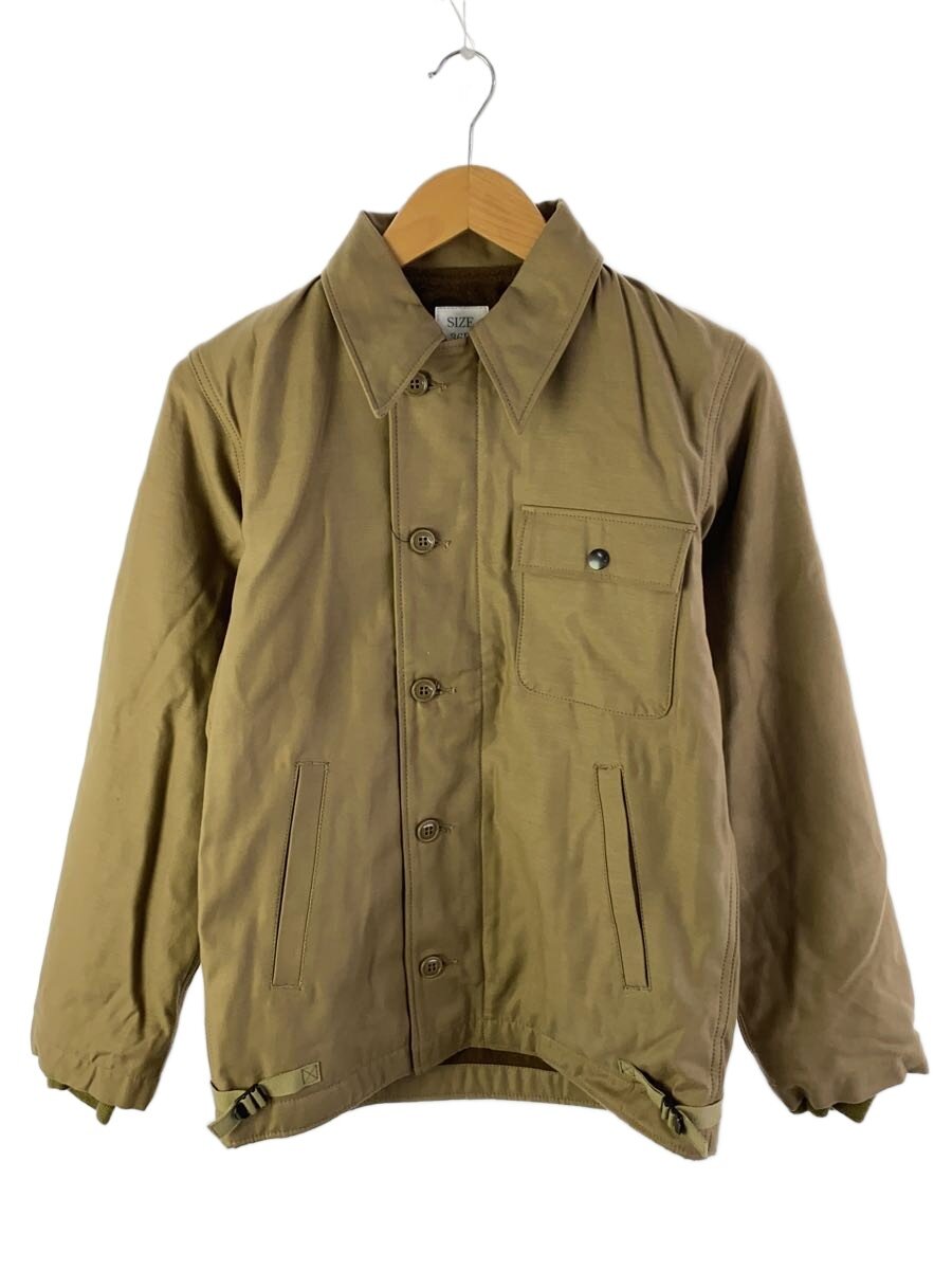 【中古】HOUSTON◆ミリタリージャケット/36/コットン/BRW/5687/A-2デッキジャケット//【メンズウェア】｜2ｎｄ STREET 店