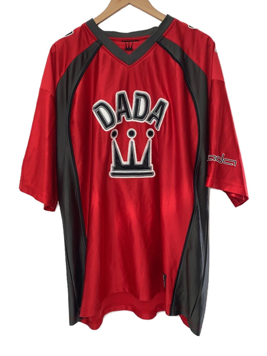 【中古】DADA SUPREME/00s/取り組みプルオーバー/vのど首/XL/ポリエステル/RED/無地【メンズウェア】