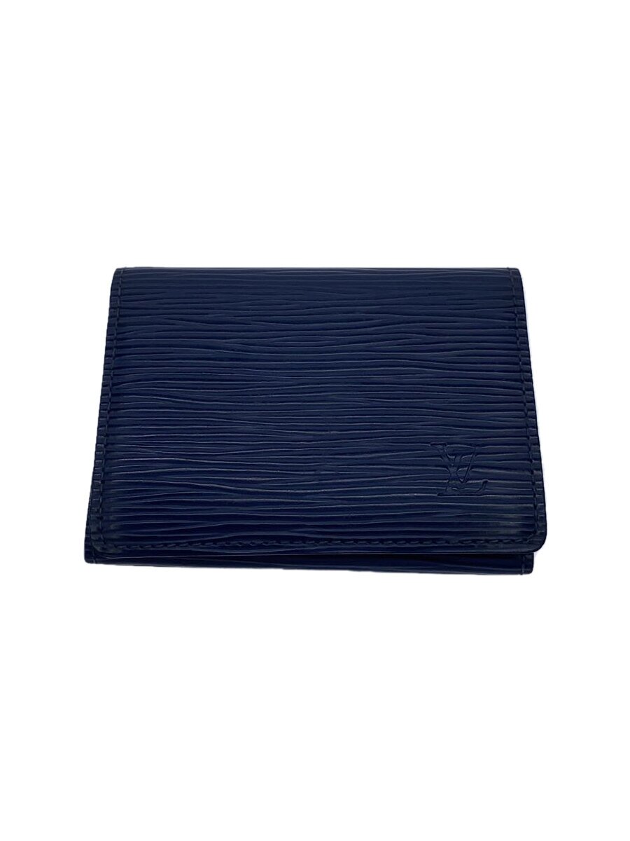 【中古】LOUIS VUITTON◆アンヴェロップ・カルト・ドゥ・ヴィジット_エピ/レザー/BLU/メンズ【服飾雑貨他】|2nd STREET 店