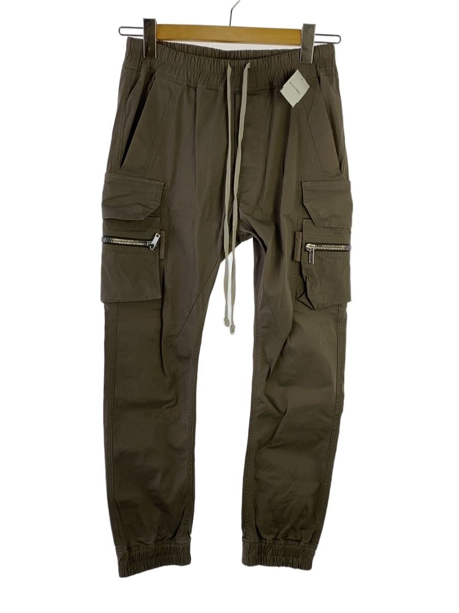 【中古】Rick Owens◆カーゴパンツ/46/綿織物/KHK/無地/RU01B1396-TE【メンズウェア】