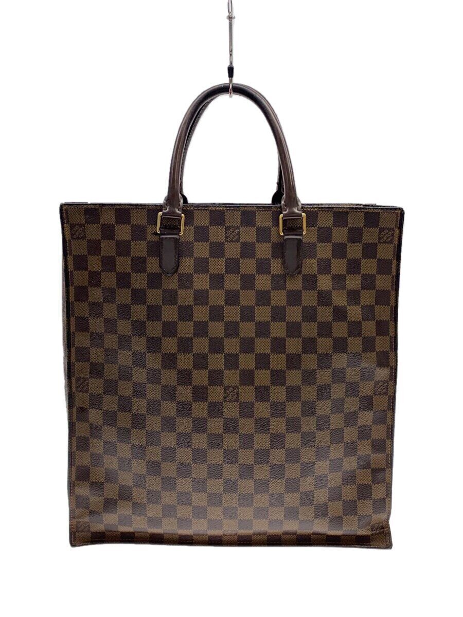 【中古】LOUIS VUITTON◆1)サック・プラ_ダミエ・エベヌ_BRW/PVC/BRW/総柄/N51140【バッグ】｜2ｎｄ STREET 店