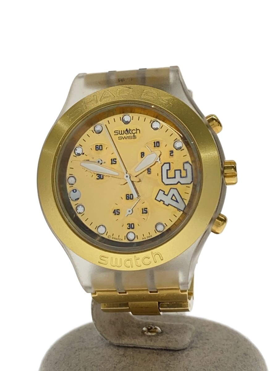 【中古】SWATCH◆石英ウオッチ/アナログ/--/GLD/GLD//【服飾雑貨他】