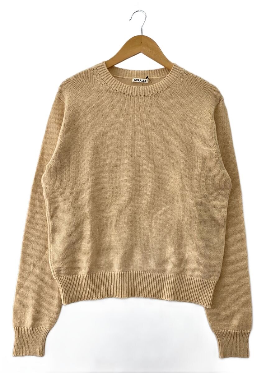 【中古】AURALEE◆25AW/LIGHT CASHIMERE KNIT/ライトカシミヤニットプルオーバー/5/BEG/A25AP02CJ//【メンズウェア】｜2ｎｄ STREET 店