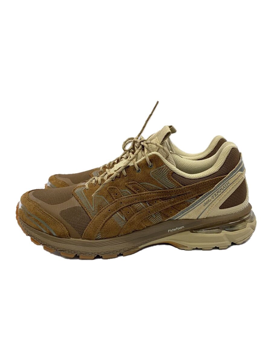 【中古】ASICS◆GEL-TERRAIN GTX/ローカットスニーカー/27珊/BRW/スウェード/1203A584【シューズ】