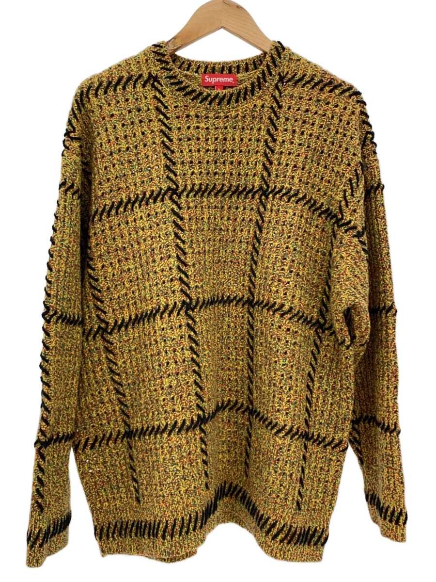 【中古】Supreme◆編み物・ティーシャツ(朦朦たる)/L/羊毛/マルチ色合い【メンズウェア】