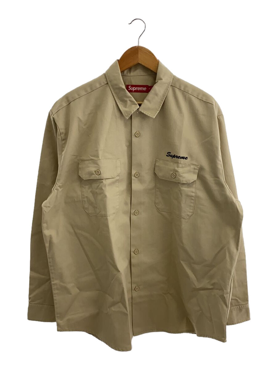 【中古】Supreme◆長袖プルオーバー/XL/綿織物/BEG/Our Lady Work Shirt//【メンズウェア】