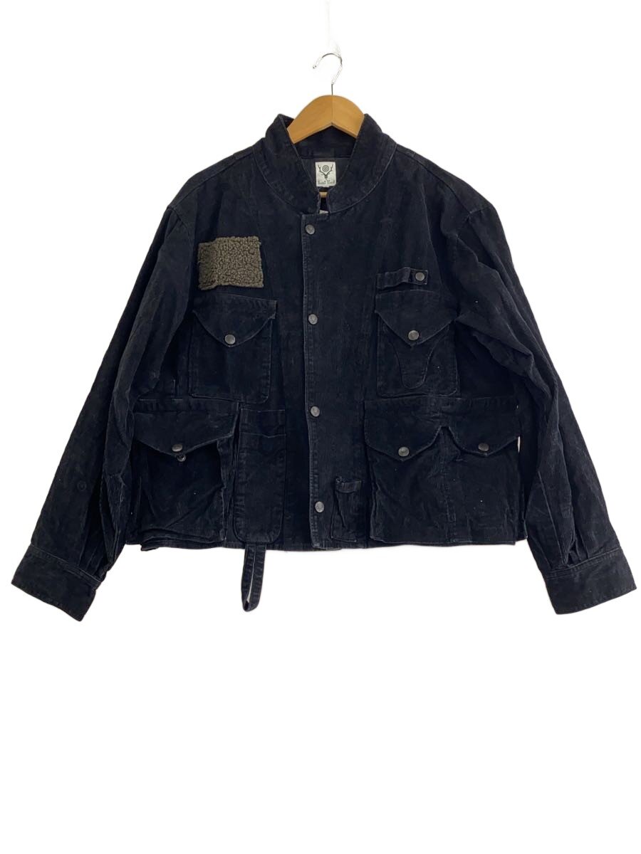 【中古】South2 West8(S2W8)◆当てはめる感有/上衣/S/コール天/BLK/無地/DI815//【メンズウェア】