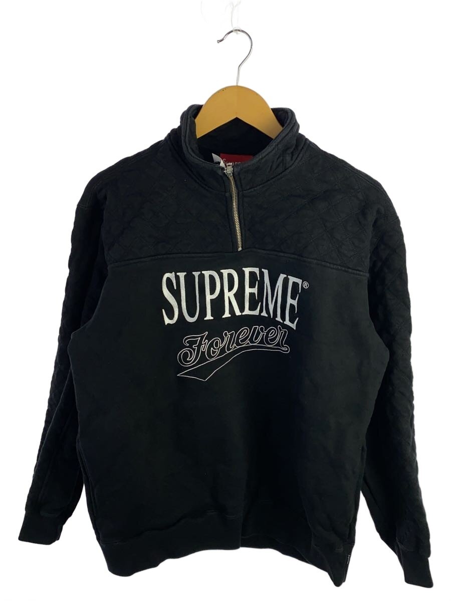 【中古】Supreme◆Forever Half Zip Sweat Shirt/19AW/スウェット/M/コットン/BLK/無地【メンズウェア】|2nd STREET 店