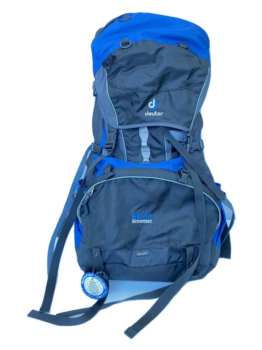 【中古】deuter◆Aircontact/65+10/御徒面子容器に並べる/背嚢/PVC/NVY【御徒面子】