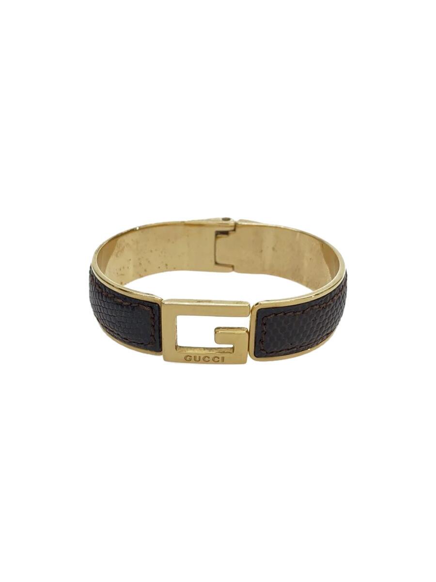 【中古】GUCCI◆バングル/蜥蜴/GLD/メンズ【服飾雑貨他】