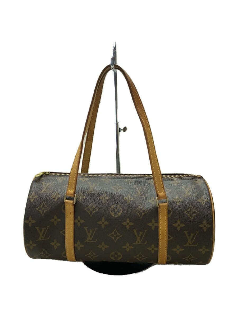 【中古】LOUIS VUITTON◆3)パピヨン30_モノグラム・帆布_BRW/PVC/BRW/M40711【御徒面子】