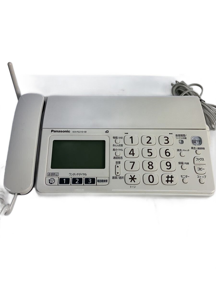 【中古】Panasonic◆FAX電話 おたっくす KX-PZ210DW-W【家電・ビジュアル・オーディオ】｜2ｎｄ STREET 店