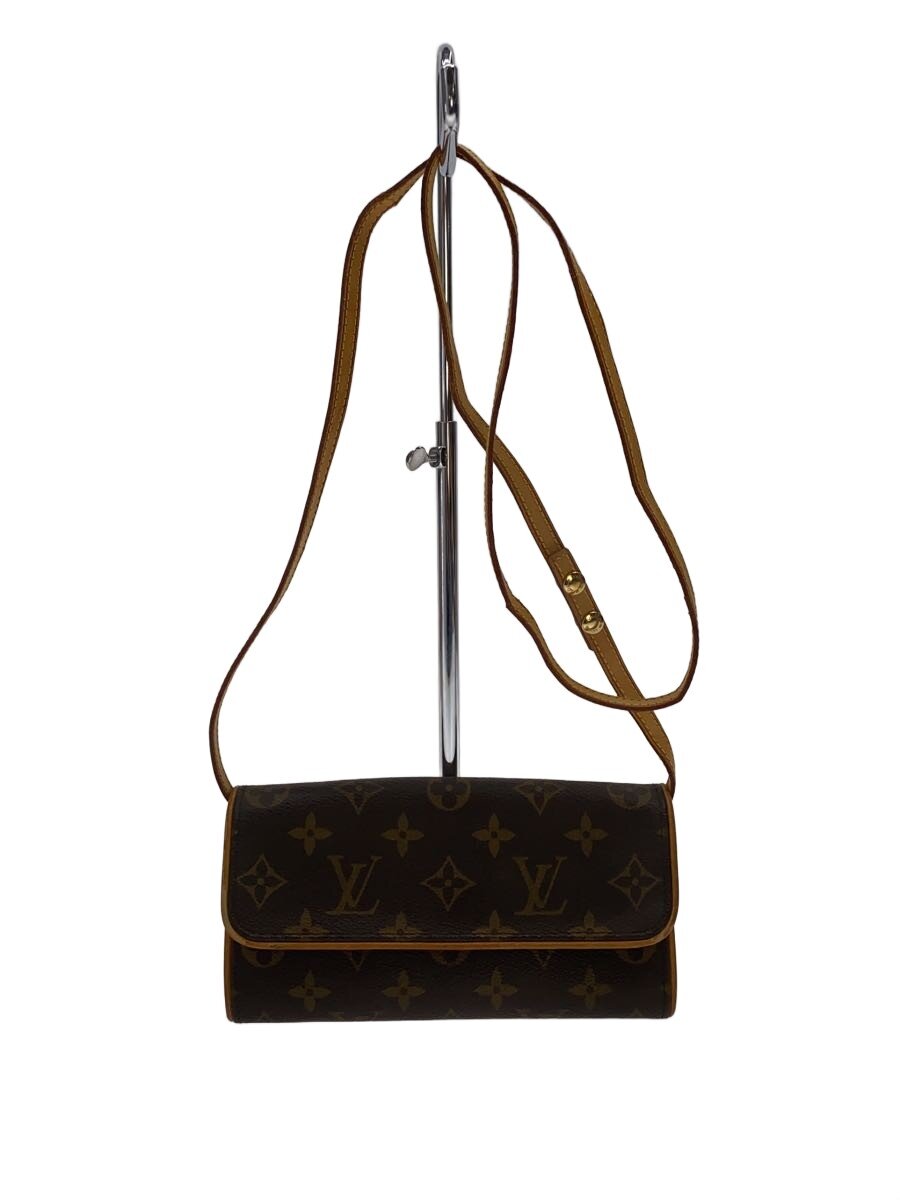 【中古】LOUIS VUITTON◆ポシェット・ツインPM_モノグラム・キャンバス/PVC/BRW【バッグ】｜2ｎｄ STREET 店