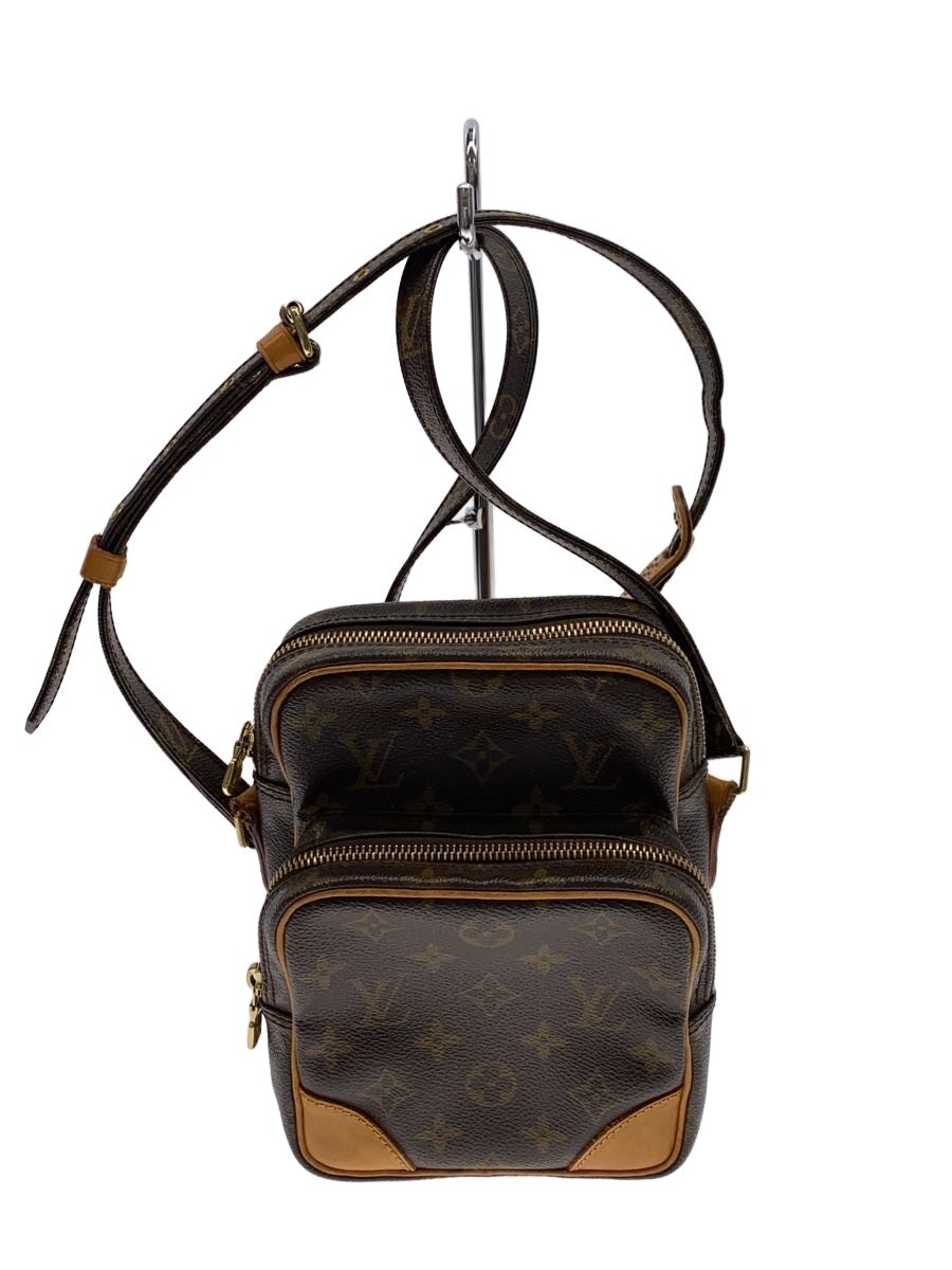 【中古】LOUIS VUITTON◆アマゾン_モノグラム・帆布/PVC/BRW【御徒面子】