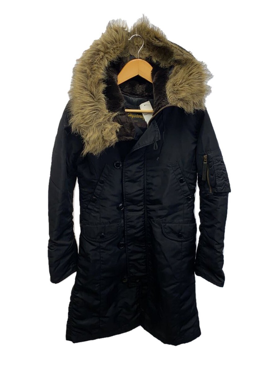 【中古】HYSTERIC GLAMOUR◆ワッペン/ミリタリーコート/FREE/ナイロン/ブラック/2AC-7450【メンズウェア】｜2ｎｄ STREET 店