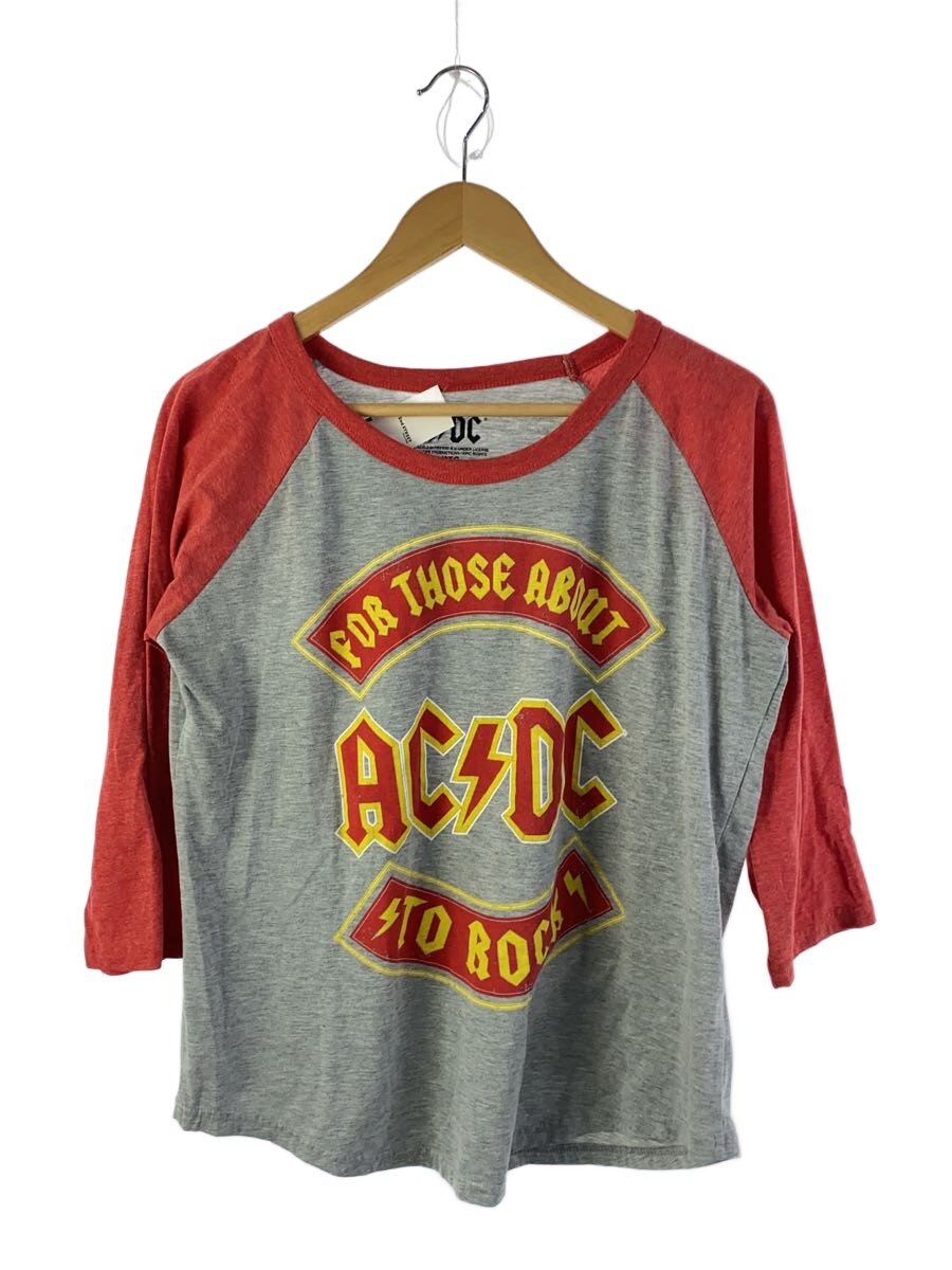 【中古】ACDC◆7分袖カットソー/2L/綿織物/RED【メンズウェア】