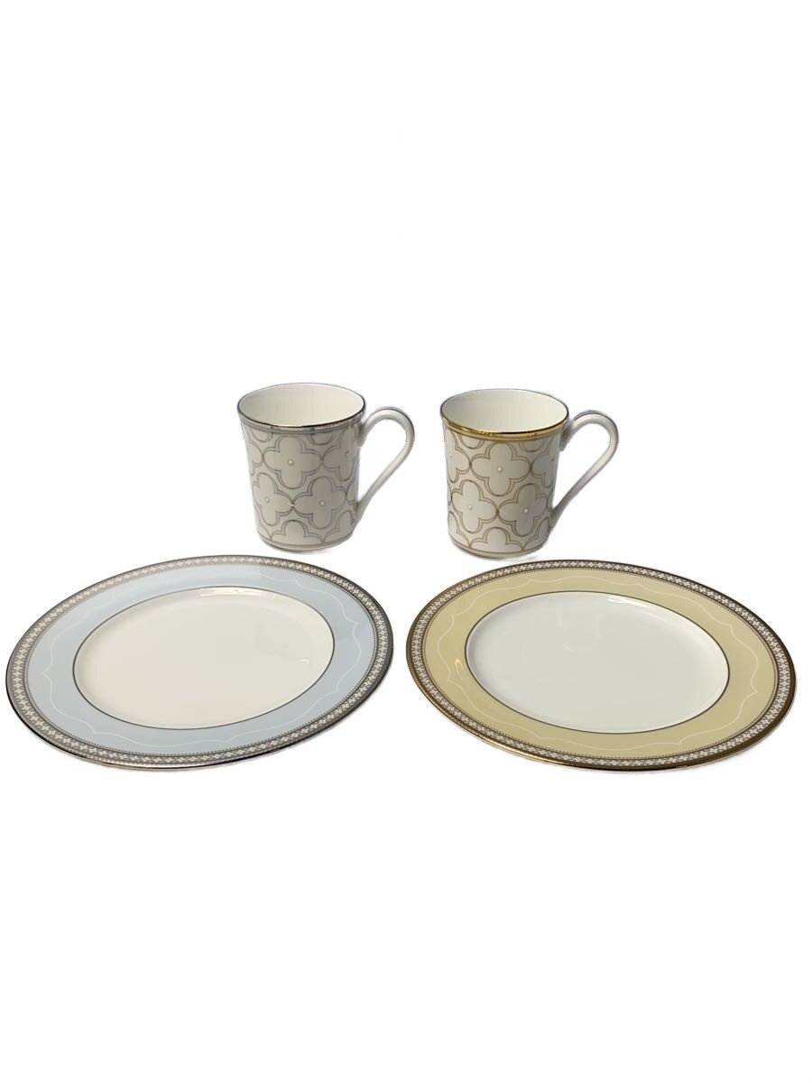 【中古】Noritake◆トレフォリオ ゴールド＆プラチナ 昼まえ有りの実/4点書き割り【勝手もと装置】