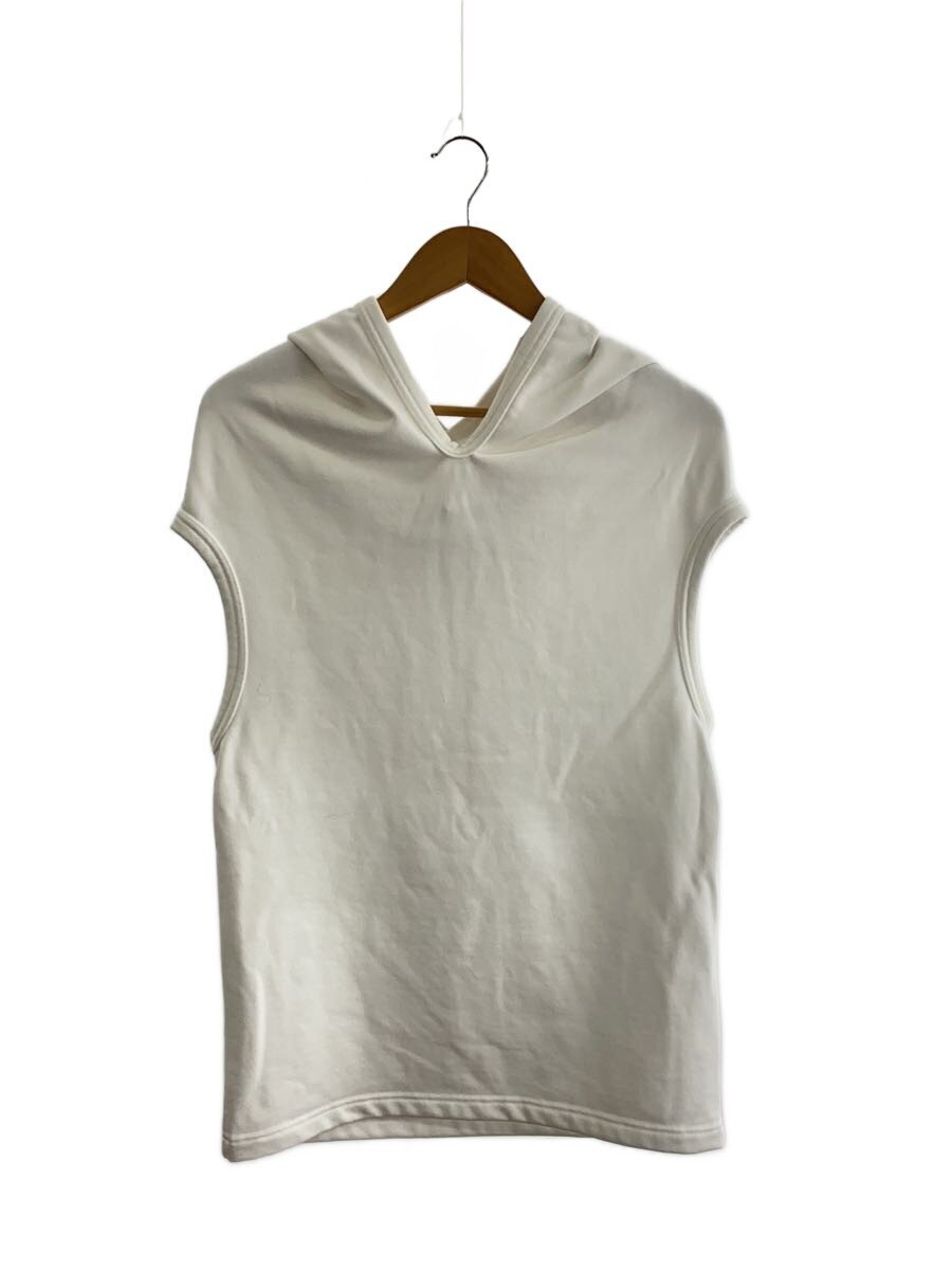 【中古】COMME des GARCONS◆24SS/ノースリーブパーカー/M/ポリエステル/WHT/GO-T026/AD2024【レディース御召しもの】