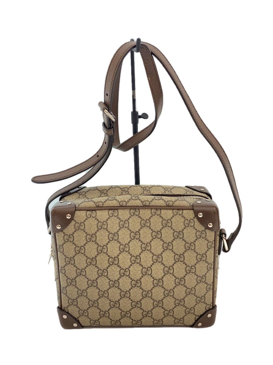 【中古】GUCCI◆ショルダーバッグ_GGスプリーム/PVC/ベージュ/総柄/626363/【御徒面子】