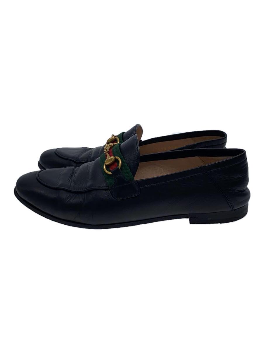 【中古】GUCCI◆置き目毛皮/35.5/BLK/なめし革/631619/導管ビット【シューズ】
