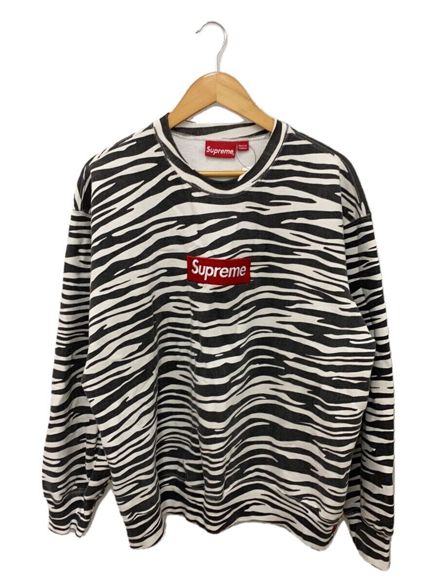 【中古】Supreme◆BOX LOGO CREWNECK ZEBRA/L/コットン【メンズウェア】｜2ｎｄ STREET 店
