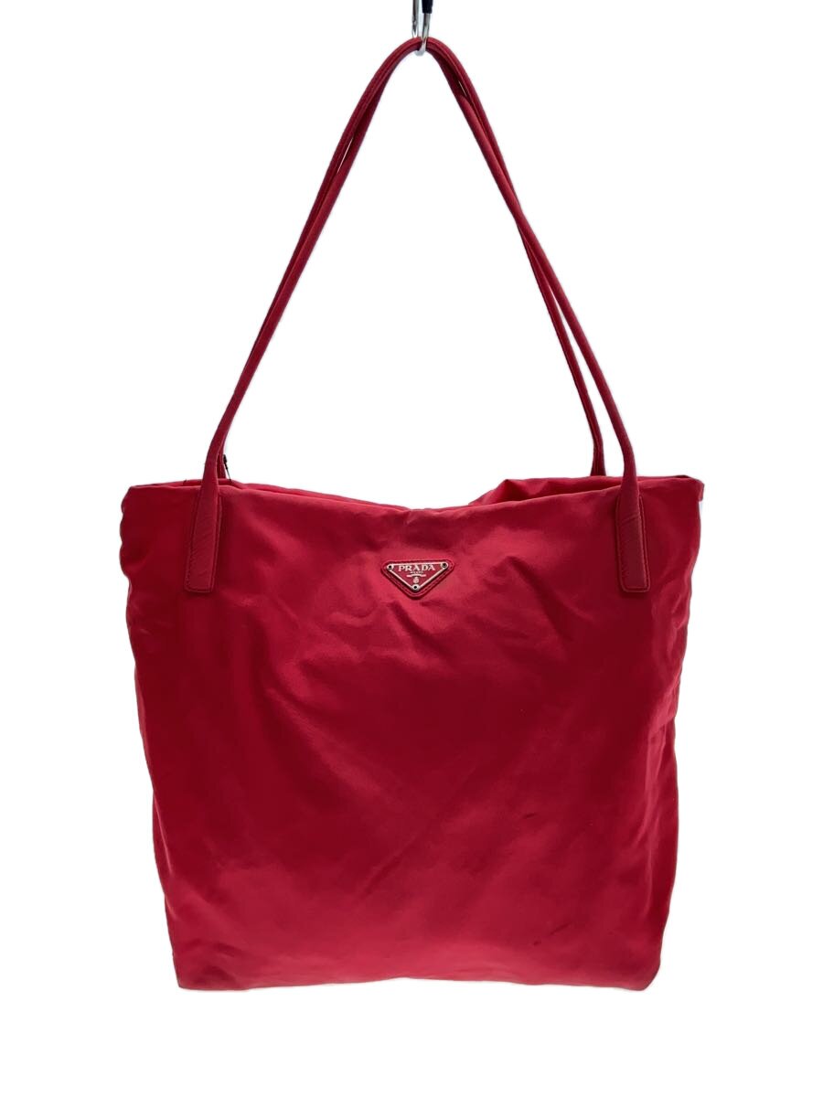 【中古】PRADA◆トートバッグ/ナイロン/RED【バッグ】|2nd STREET 店