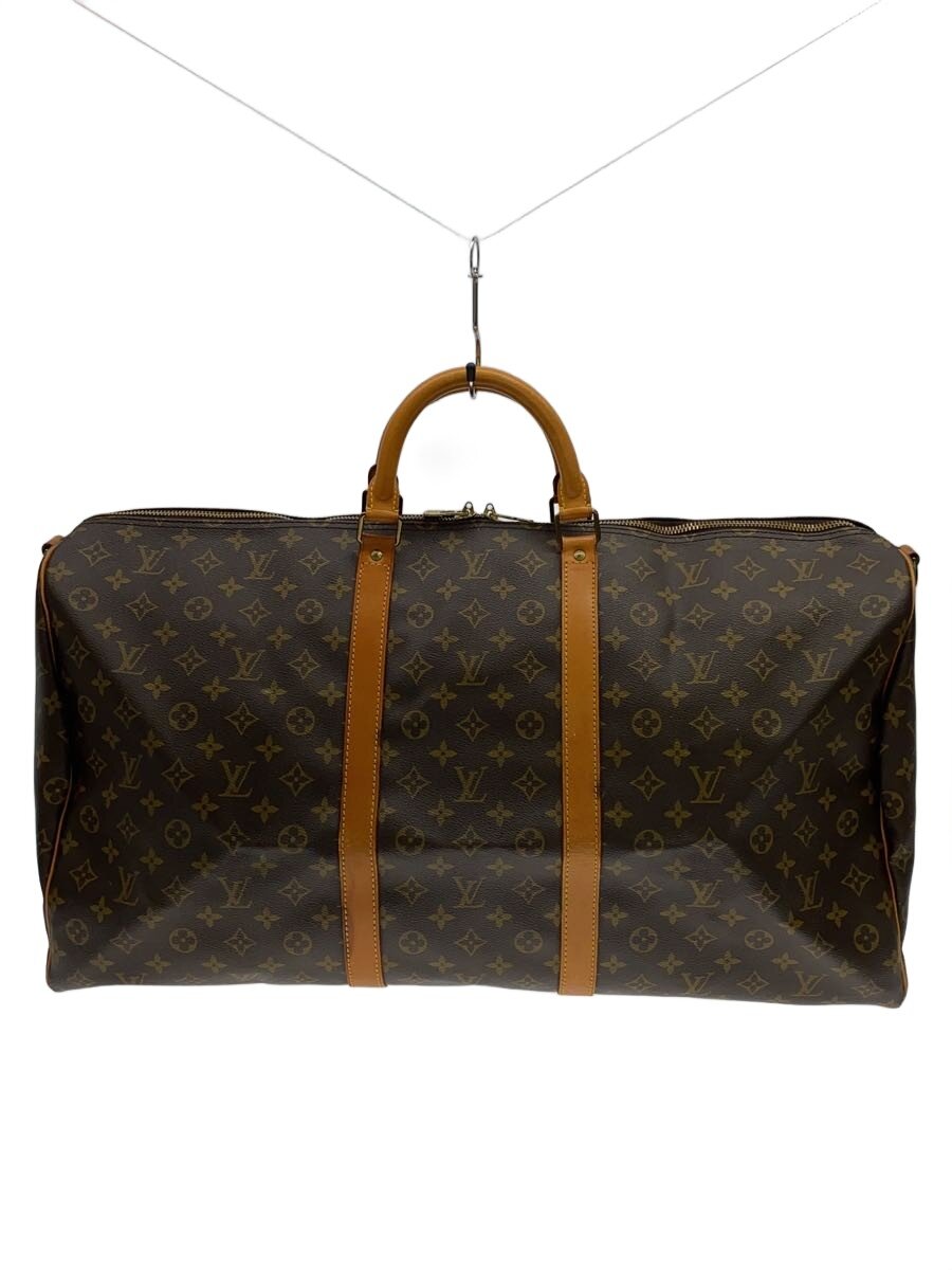 【中古】LOUIS VUITTON◆キーポル55_モノグラム・帆布/PVC/BRW【御徒面子】