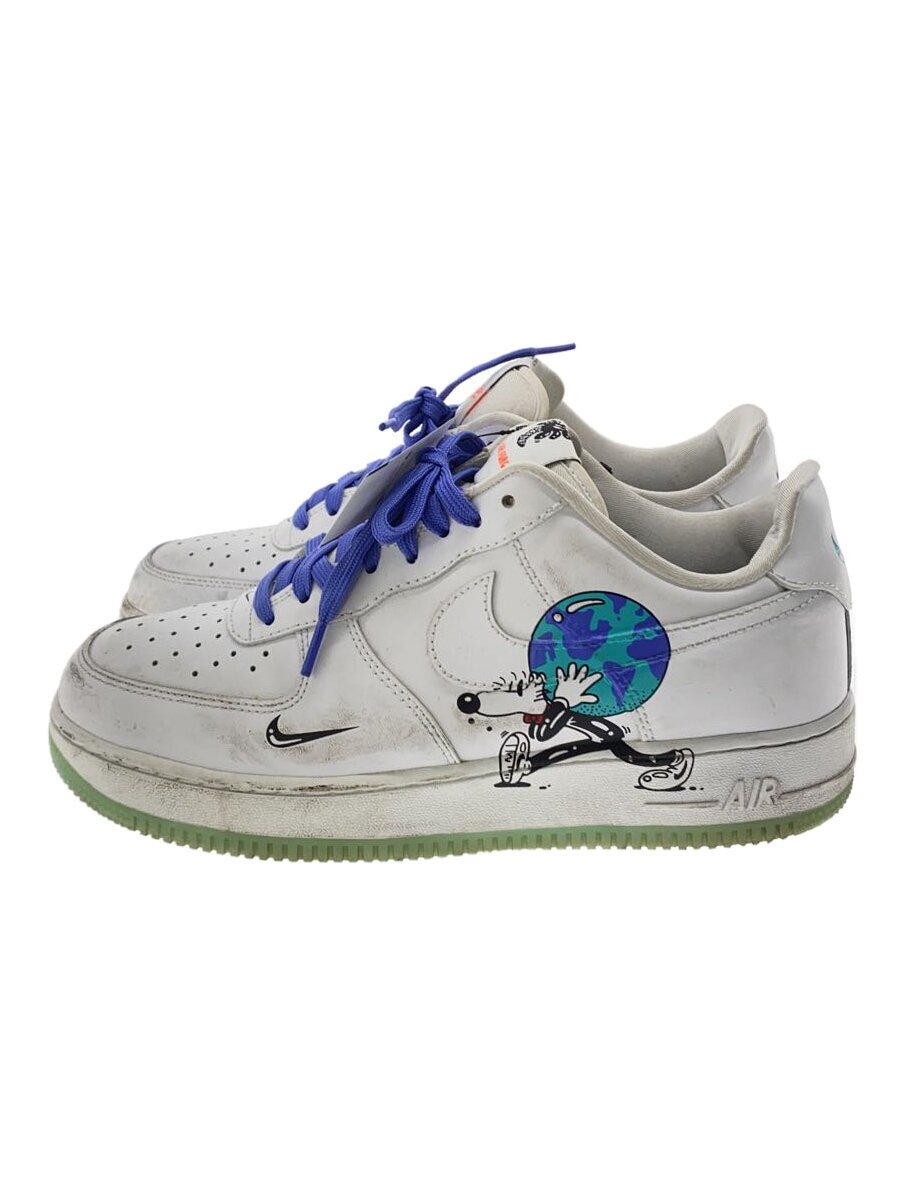 【中古】NIKE◆AIR FORCE 1 FLYLEATHER QS/エアフォースフライレザー/ホワイト/CI5545-100/27cm【シューズ】|2nd STREET 店