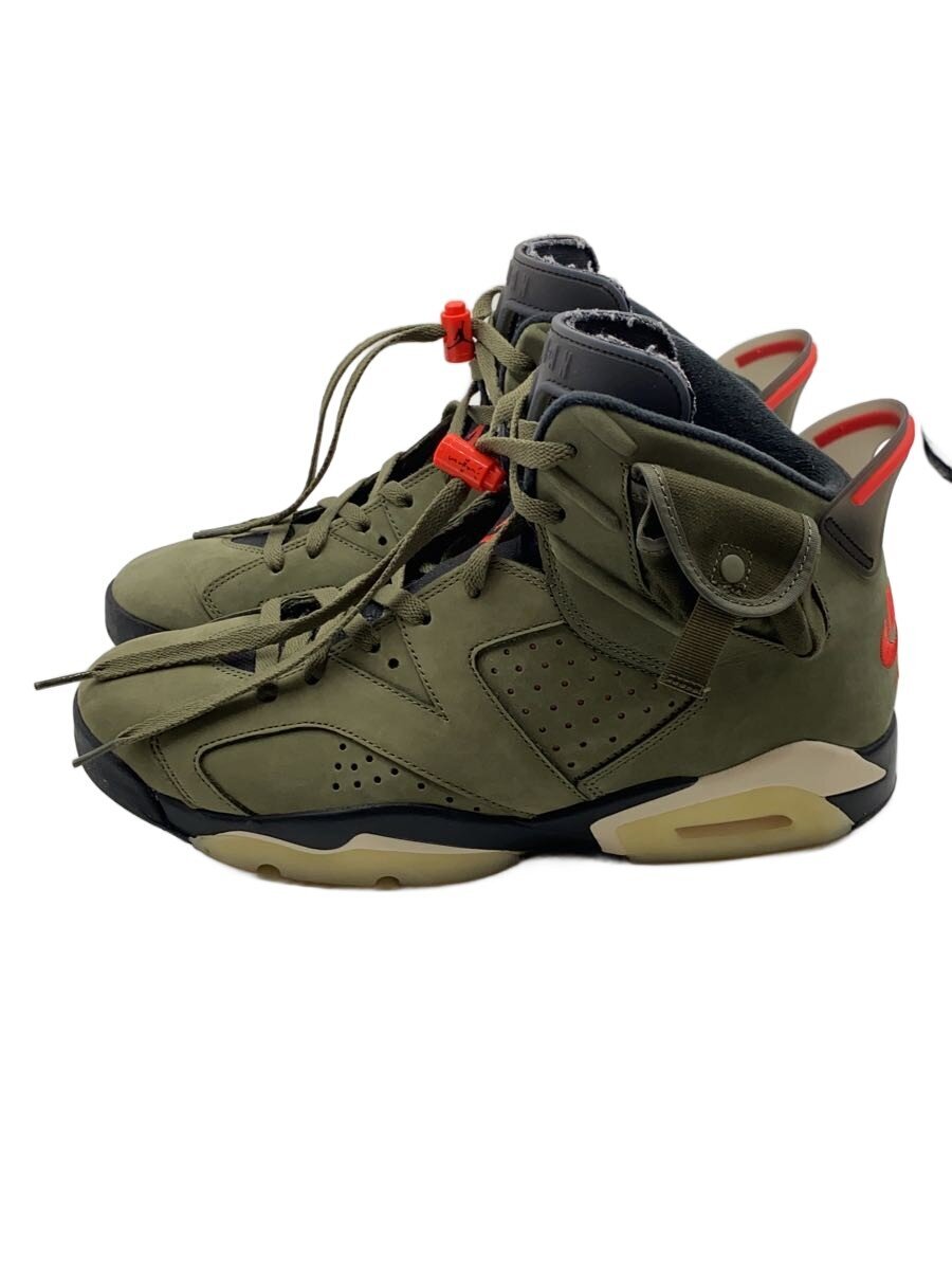 【中古】NIKE◆AIR JORDAN 6 RETRO SP/エアジョーダン6レトロスペシャル/カーキ/CN1084-200/29c【シューズ】