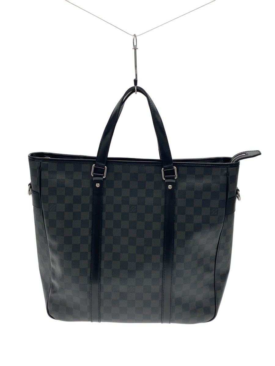 【中古】LOUIS VUITTON◆タダオ_ダミエ・グラフィット/PVC/BLK【御徒面子】